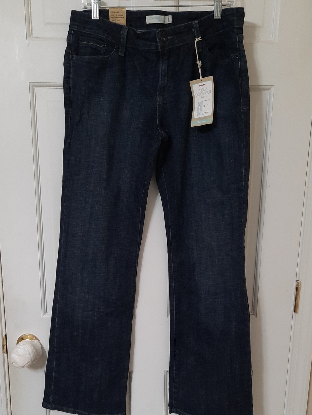 Levi's Red Logo Tag on Indigo Denim